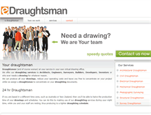 Tablet Screenshot of edraughtsman.co.za